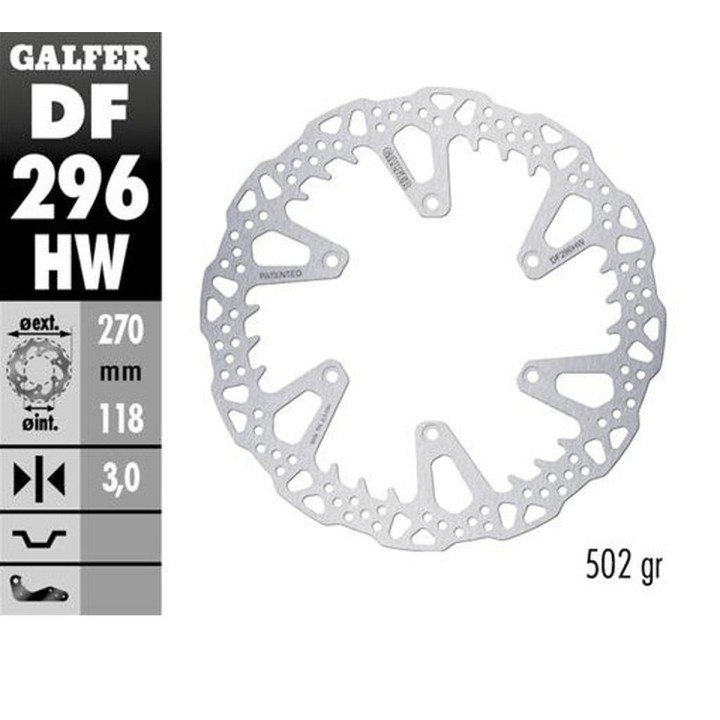GALFER tarcza hamulcowa przód yamaha yz 125 '22-'24; yz 250 '22-'24; yz 250F '21-'24; yz 450F '20-'24; wr 250F '17-'24; wr 450F…