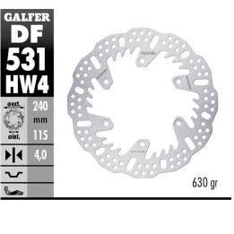 GALFER tarcza hamulcowa tył yamaha yz 125 '22-'24; yz 250 '22-'24; yz 250F '21-'24; yz 450F '20-'24; wr 250F '17-'24; wr 450F '…