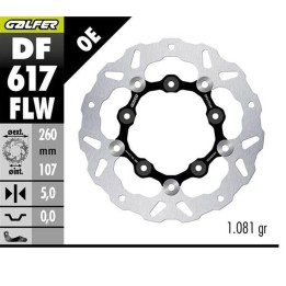 GALFER tarcza hamulcowa tył ktm 890SMT '23-'25 (wave floating) (260X107X5MM)