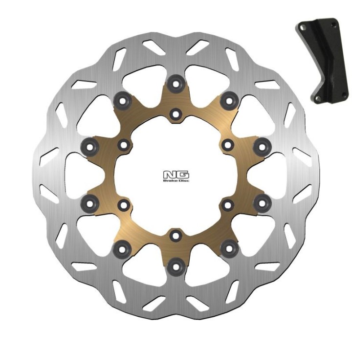 NG tarcza hamulcowa z adapterem 320MM (318X118X5MM) oversize SM suzuki dr-z 250 / 400 '00-'09 , rm 125 / 250 '96-'10 , yamaha y…