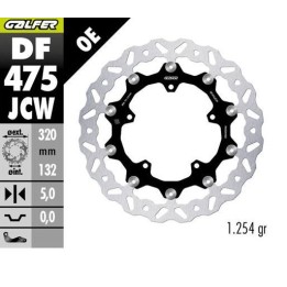 GALFER tarcza hamulcowa przód yamaha MT-10 '17-; yzf -R6 '17-'23; YZF-R9 '25; fz 1 '06'; YZF-R1 '04-'23; v max 1700 '09- (wave…