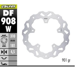 GALFER tarcza hamulcowa tył bmw r 1300GS adventure '23-'25 (wave disc) (310X181X4.5MM)