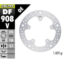 GALFER tarcza hamulcowa tył bmw r 1300GS adventure '23-'25 (round disc) (310X181X4.5MM)