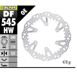 GALFER tarcza hamulcowa przód ducati desmo 450MX '24-'26 (260X114X3MM) shark enduro MX