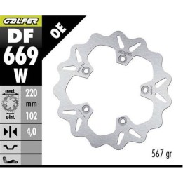 GALFER tarcza hamulcowa tył aprilia rs 125/250/457/660 '92-'24; rsv 1000 mille '98-'00; rsv 1000 tuono '02-; (wave fixed) (220X…