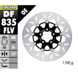 GALFER tarcza hamulcowa przód harley-davidson (300X56X5) pływająca (round floating)