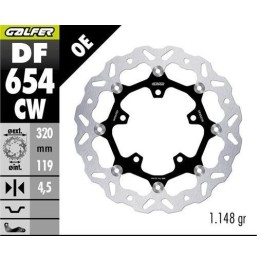 GALFER tarcza hamulcowa przód cf moto mt 450 '24- (floating) (320X119X4,5MM)