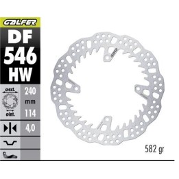 GALFER tarcza hamulcowa tył ducati desmo 450MX '24-'26 (240X114X4MM) shark enduro MX