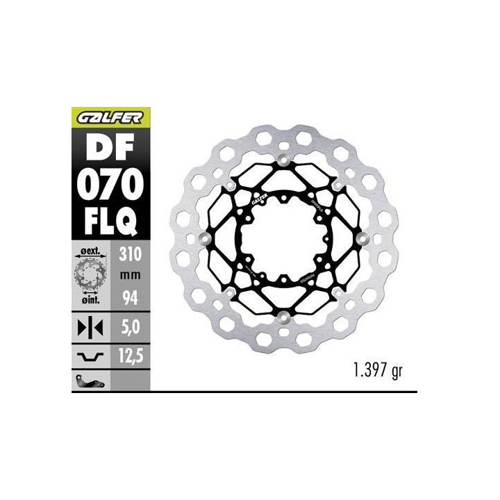 GALFER tarcza hamulcowa przód honda cbr 600 rr '03-'17; cbr 1000 rr '04-'05; cb 1000 r '08-'17; cb 1300 f/s '05-; ctx 1300 c '1…