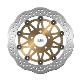 NG tarcza hamulcowa przód kawasaki ZX6R '95-'02, z 750 '03-'06, W800 '11-'17, Z1000 '03-'06 (300X61X5) wave (złoty środek)