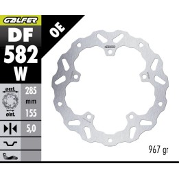 GALFER tarcza hamulcowa przód ktm 390 enduro r '25- (wave fixed) (285X155X5MM)