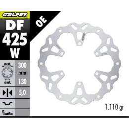 GALFER tarcza hamulcowa przód kawasaki kle 500 '26- (wave fixed) (300X130X5MM)
