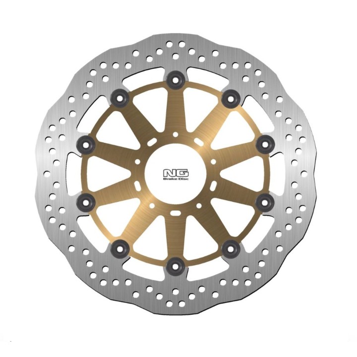 NG tarcza hamulcowa przód ducati 749/848/999/1000/1100 '02-17 (320X72X4,5MM) (5X8,25MM) wave pływająca złoty środek