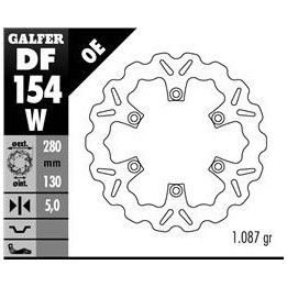 GALFER tarcza hamulcowa przód kawasaki er 5, gpz 750/900 wave