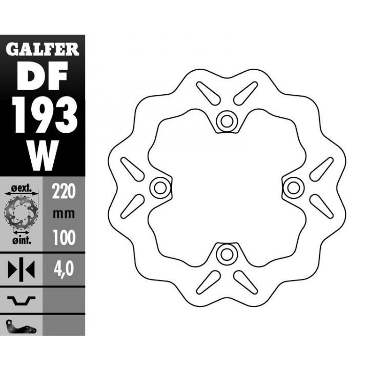 GALFER tarcza hamulcowa tył kawasaki zx 6R (98-07), ER6, z 750