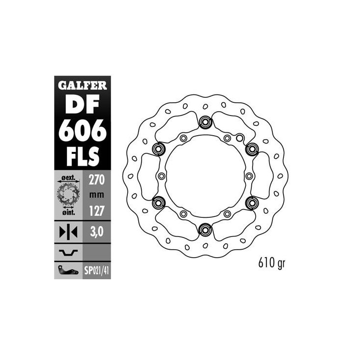 GALFER tarcza hamulcowa pływająca 270MM ktm wszystkie modele, husaberg (NG140)