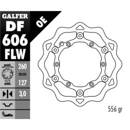 GALFER tarcza hamulcowa pływająca 260MM ktm wszystkie modele, husaberg (NG140)
