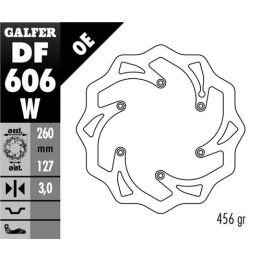 GALFER tarcza hamulcowa przód ktm sx/ex, husaberg,husqvarna,gas gas wave (260X127X3MM) (wzór oem ktm)