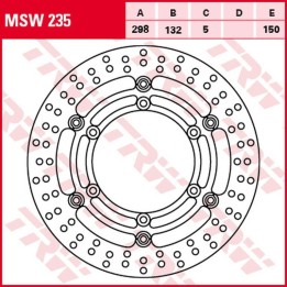 TRW zf tarcza hamulcowa przód yamaha xj 1100 (drag STAR)/1100A (drag star CLAS.)/1300 (royal STAR)/1300A (midnight s pływająca,…