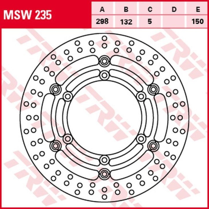 TRW zf tarcza hamulcowa przód yamaha xj 1100 (drag STAR)/1100A (drag star CLAS.)/1300 (royal STAR)/1300A (midnight s pływająca,…