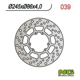NG tarcza hamulcowa przód yamaha xt/xtx 250 '08-21, xt 350 '90-00, yz 125/250 '89-'91 (245X86X4) (6X6,5MM)