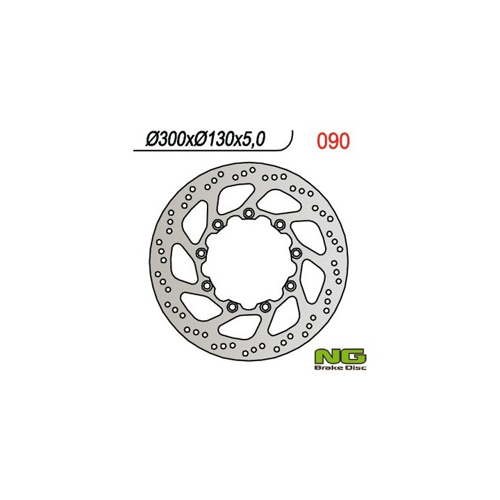 NG tarcza hamulcowa przód kawasaki kle 500 '91-'07 (300X130X5) (9X10,5MM)