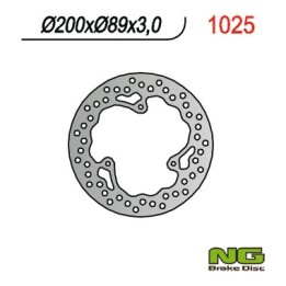 NG tarcza hamulcowa przód ktm 65 SX '98-'14 (200X89X3) (3x6,5mm)