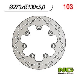 NG tarcza hamulcowa przód kawasaki en 500 '90-'93 (270X130X5) (7X10,5MM)