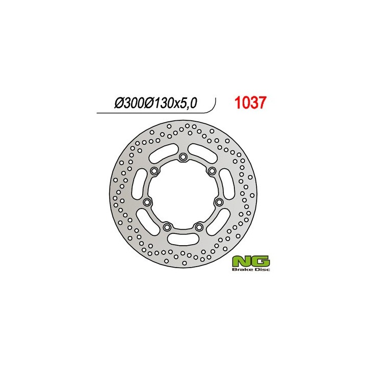 NG tarcza hamulcowa przód kawasaki vn 800 '97-'03, en 500 '94-'03, vn 1500 classic '97 (300X130X5)