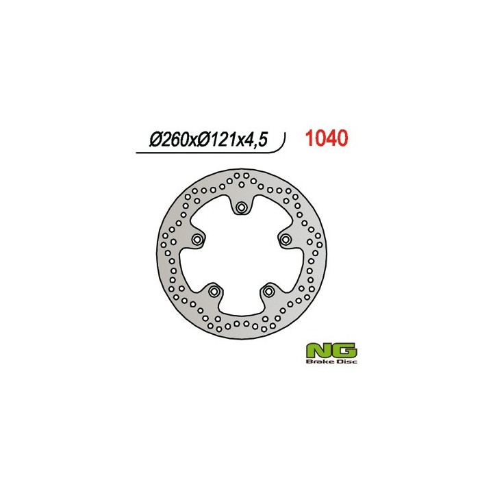 NG tarcza hamulcowa przód suzuki an 250/400/650 burgman 03-18 (260X121X4,5)