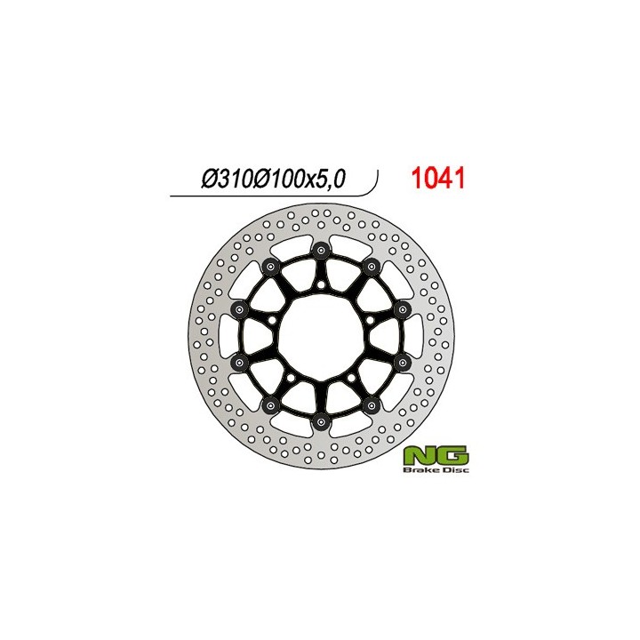 NG tarcza hamulcowa przód suzuki gsxr 600 '06-'07, 750 '06, 1000 '05-'08, vzr 1800 '06-'13, vlz 1800 '17 (310X100X5,0MM) (5X10,…