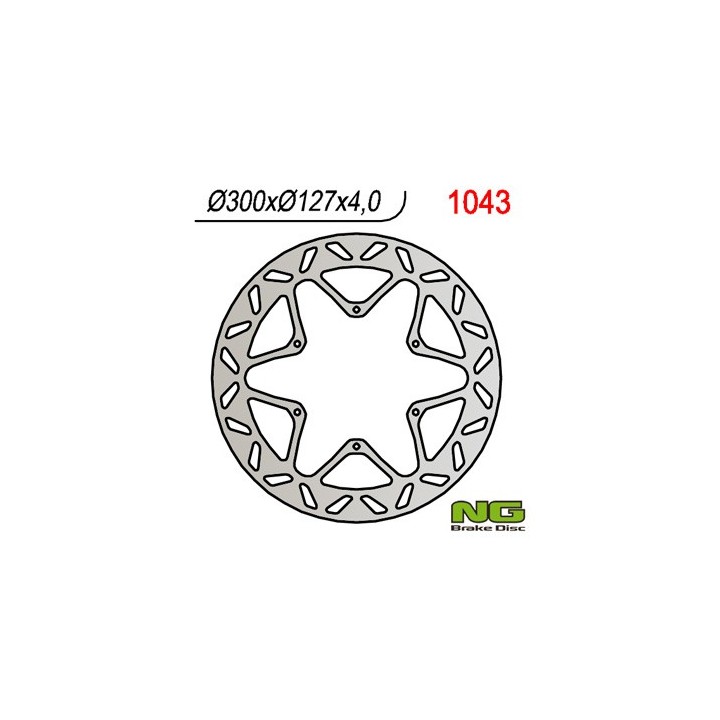 NG tarcza hamulcowa przód ktm 950/990 adventure '02-'11, LC4 620/640/660/690 (300x127x4 / 5)
