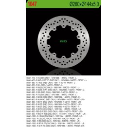 NG tarcza hamulcowa przód bmw R45/60/65/75/80/90/100 (260X144X5) 10 otworów ŚR.5