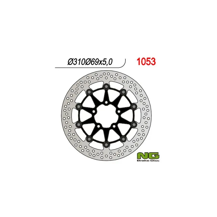 NG tarcza hamulcowa przód suzuki DL650 '04-'07, SV650 '03-'08, DL1000 '02-'11, SV1000 '03-'07 (310x69x5) (5X10,5MM) ( czarny śr…