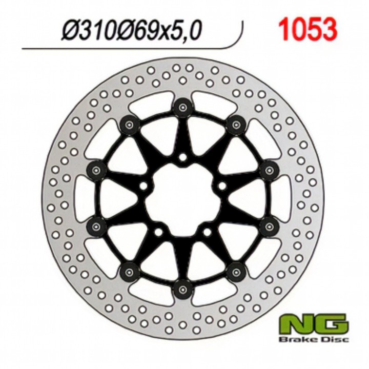 NG tarcza hamulcowa przód suzuki DL650 '04-'07, SV650 '03-'08, DL1000 '02-'11, SV1000 '03-'07 (310x69x5) (5X10,5MM) ( czarny śr…