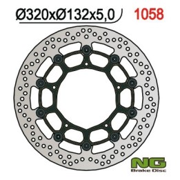 NG tarcza hamulcowa przód yamaha yzf R1 '04-'06 / '15-'16, FZ1 '06-13, R6 '20-, v-max '09-16, MT-10 '16-21 (320X132X5MM) (5X8,5…