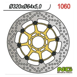 NG tarcza hamulcowa przód aprilia caponord 1200 '13-17, yamaha fzr 1000 '87-95, XJR1200/1300 '95-99 (320X64X5MM) (6X8,5MM) pływ…