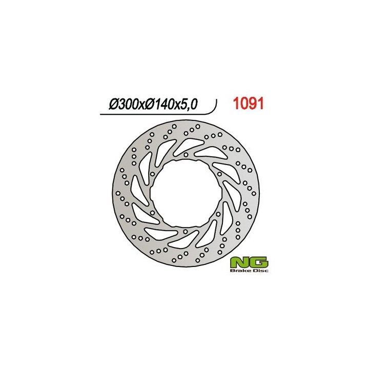 NG tarcza hamulcowa przód aprilia etv 1000 caponord '01-'07 (300X140X5)(6X8,5MM)