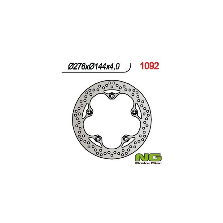 NG tarcza hamulcowa przód honda cbf 250 '04-'09, cbr 125R '12-'17 (276X144X4) (5X10,5MM)