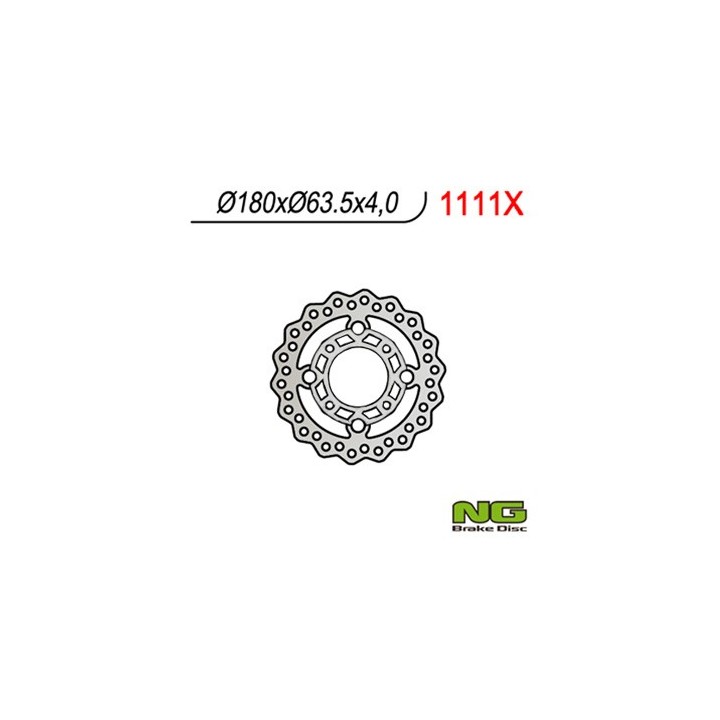 NG tarcza hamulcowa przód ktm quad 450/505/525 (180X63,5X4) wave