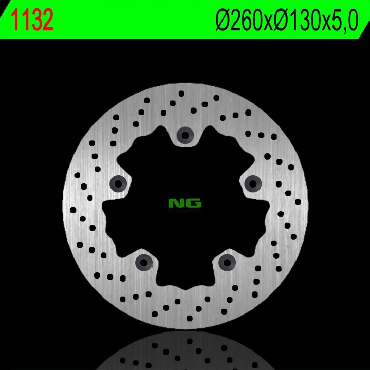 NG tarcza hamulcowa przód tgb x-motion 125/250/300 '08-'18 (260X130X5,0MM) (5X10,5MM)