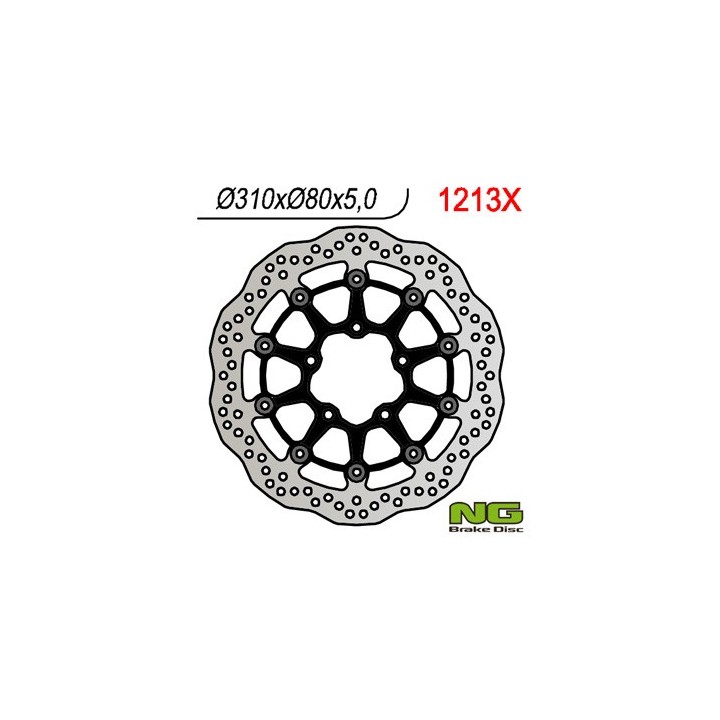NG tarcza hamulcowa przód kawasaki ZX6R 636 13-16, Z800 12-16, ZX10R 08-15, Z1000 15-16, ZZR1400 06-16, GTR1400 07-16, ZX14 07-…