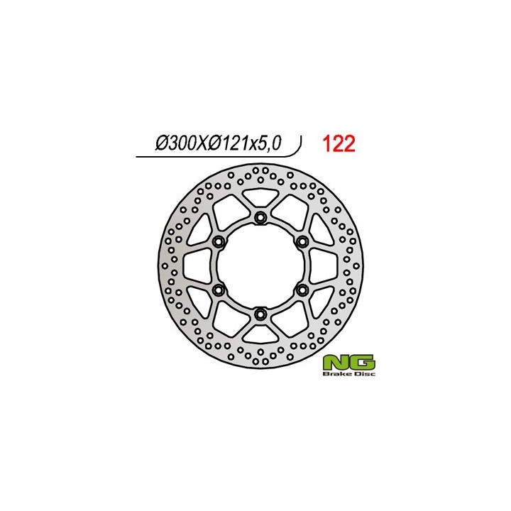 NG tarcza hamulcowa przód suzuki dr 650 '91-'95, dr 800 '90-'95 (300X121X5)
