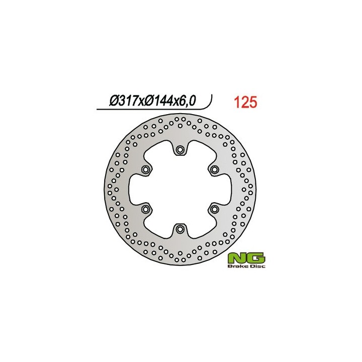 NG tarcza hamulcowa przód honda ntv 650, vf 750 c '93-'99, st 1100, vt 1100 (317X144X6)