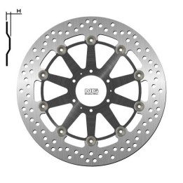 NG tarcza hamulcowa przód honda xl 1000 v varadero '99-'13, cb 1100EX / ABS 14-18 (296X62X5MM) (6X6,5MM) pływająca (środek alum…