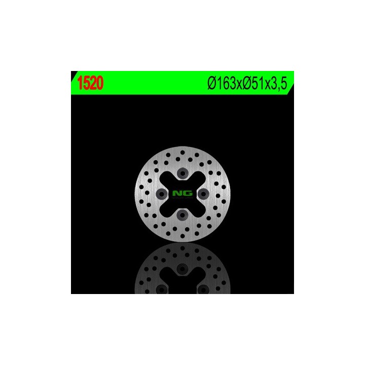 NG tarcza hamulcowa przód kawasaki kfx 450R '08-'14, ksv 700 (163X51X3,5) (4X10,5MM)