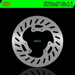 NG tarcza hamulcowa przód yamaha dt 50LC/X/SM, xt 125 x 07-11 (259X108X3,5MM) (6X6,5MM)