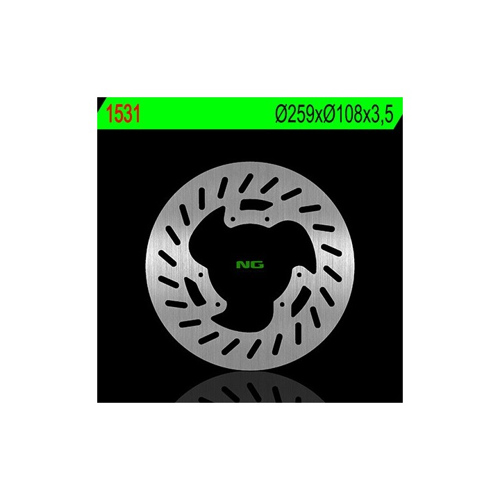 NG tarcza hamulcowa przód yamaha dt 50LC/X/SM, xt 125 x 07-11 (259X108X3,5MM) (6X6,5MM)