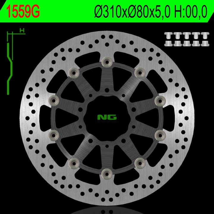 NG tarcza hamulcowa przód kawasaki z 1000 ABS 15-17, z 1000 15-17, ZX6R 13-17, Z800 12-18, gtr 1400 07-18, zzr 1400 06-18 (310X…