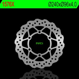NG tarcza hamulcowa przód kawasaki klx 125 '03-'06, klx 125 10-17, d-tracker 125 10-17 (240X96X4,0MM) (6X10,5MM) wave